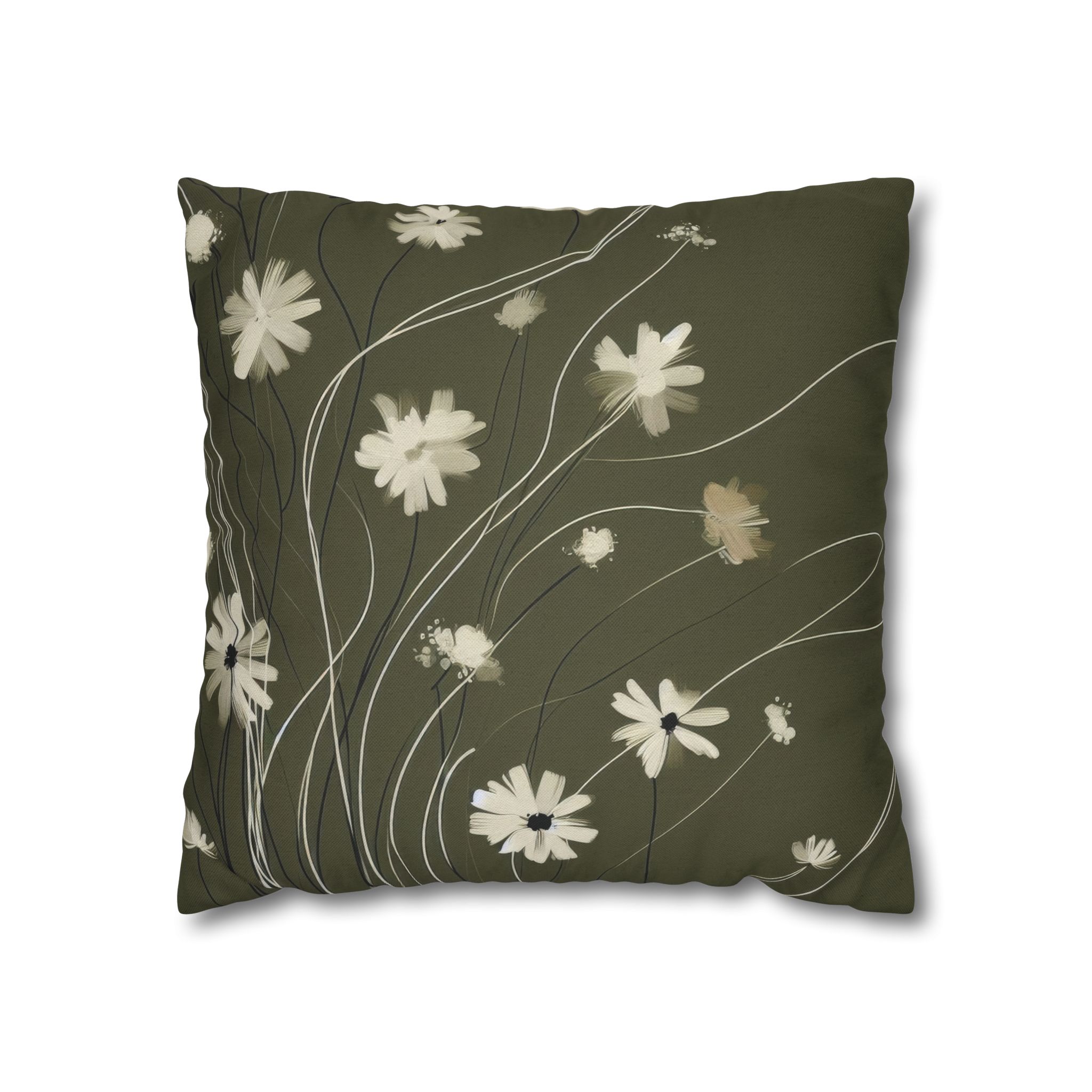 Olive Meadow Pillowcase