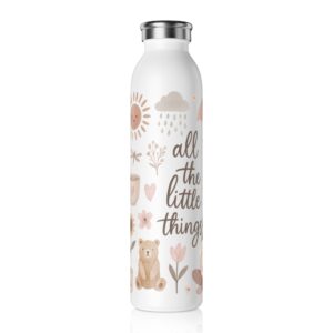 All The Little Things Stainless Steel Slim Water Bottle