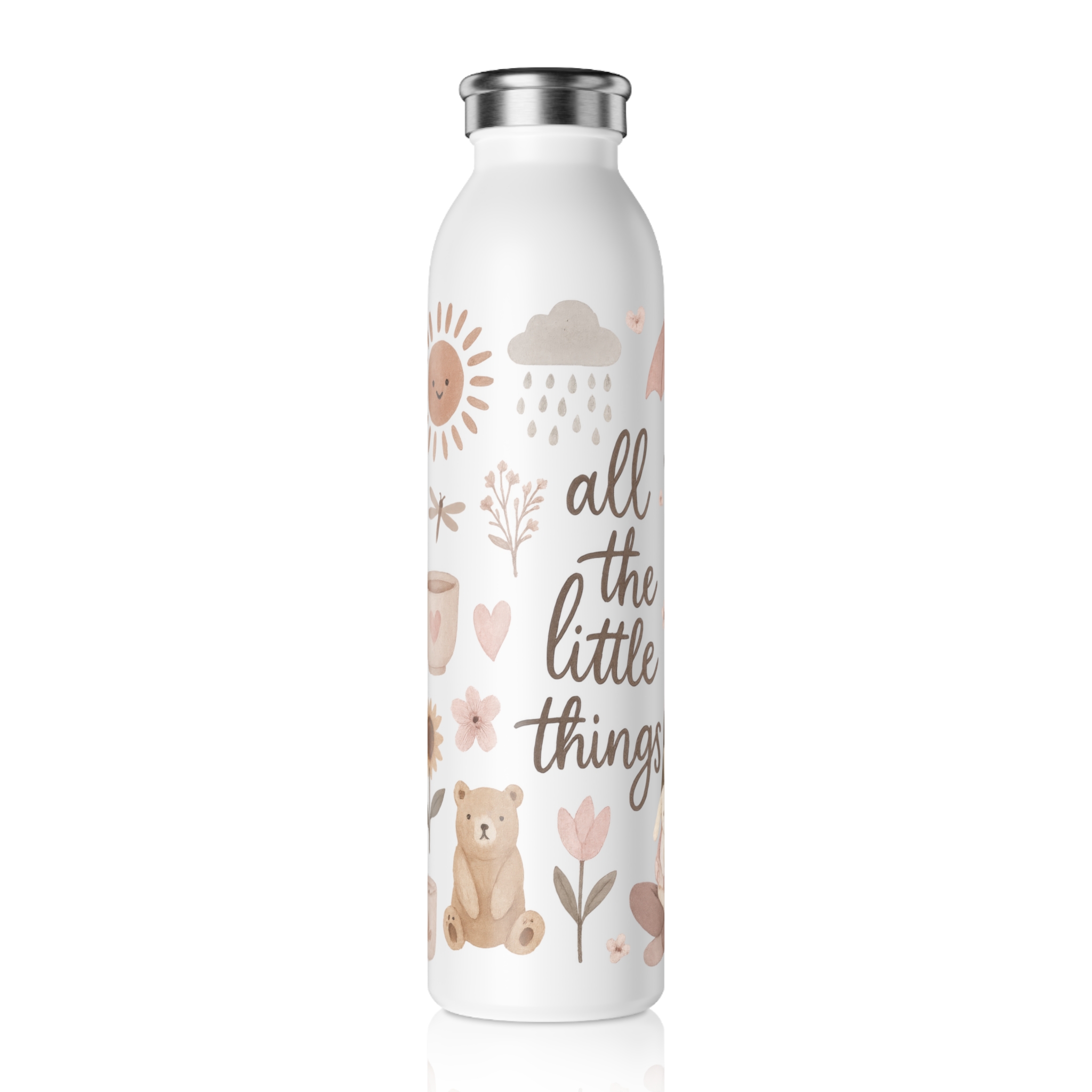 All The Little Things Stainless Steel Slim Water Bottle