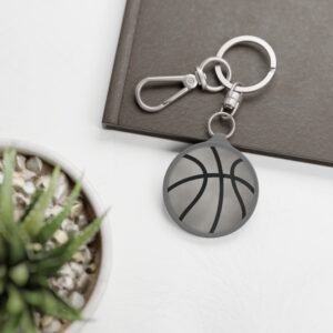 Basketball Fog Keychain Tag