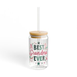 Best Grandma Ever Bubblegum Glass Tumbler