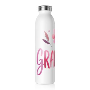 Grandma Wildflower Stainless Steel Slim Water Bottle
