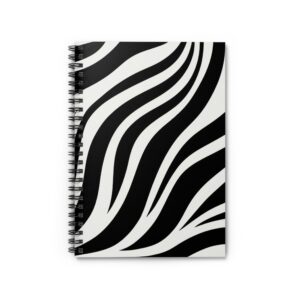 Zebra Stripes 8″ Compact Spiral Notebook