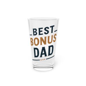 Best Bonus Dad Pint Glass 16oz