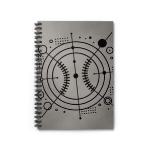 Geo Baseball 8″ Compact Spiral Notebook