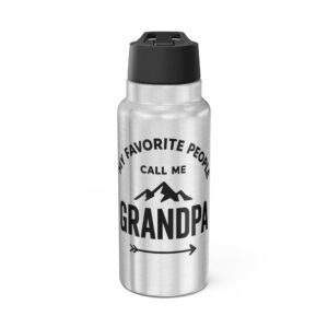 My Favorite People Call Me Grandpa Water Bottle 32oz
