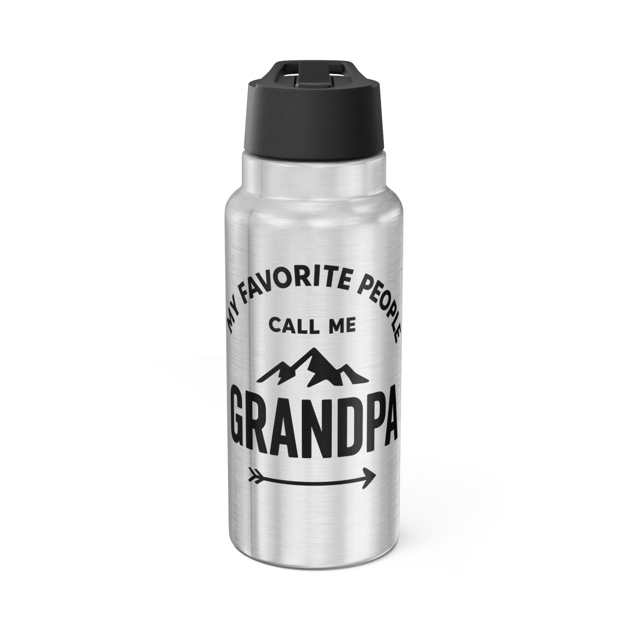 My Favorite People Call Me Grandpa Water Bottle 32oz