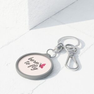 Born to Fly Keychain Tag