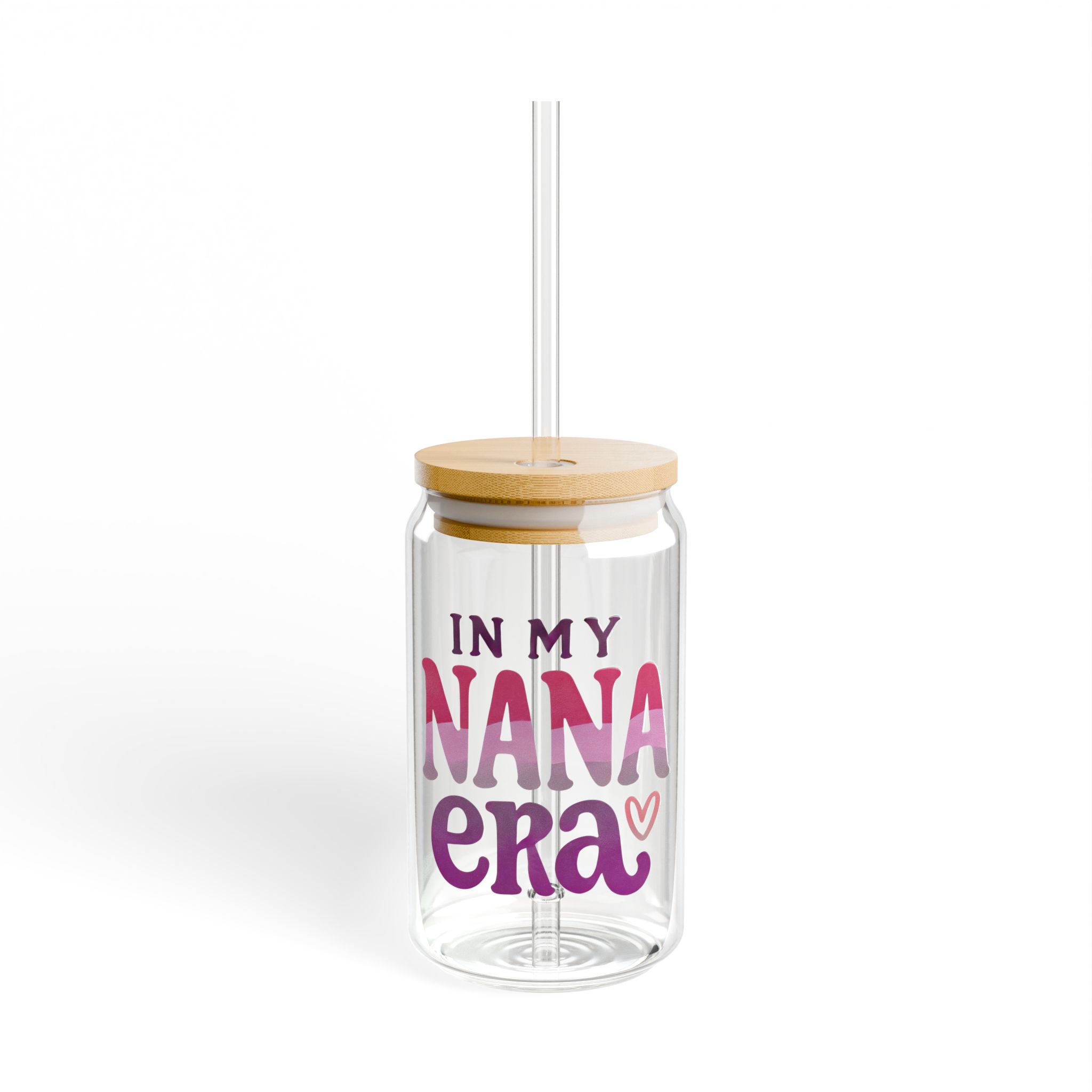 In My Nana Era Fuchsia Glass Tumbler