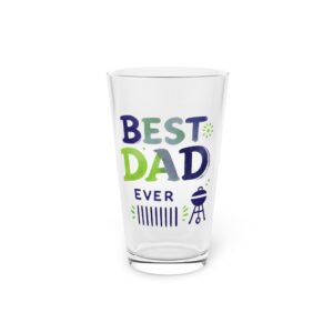 Lime Best Dad Ever Pint Glass 16oz