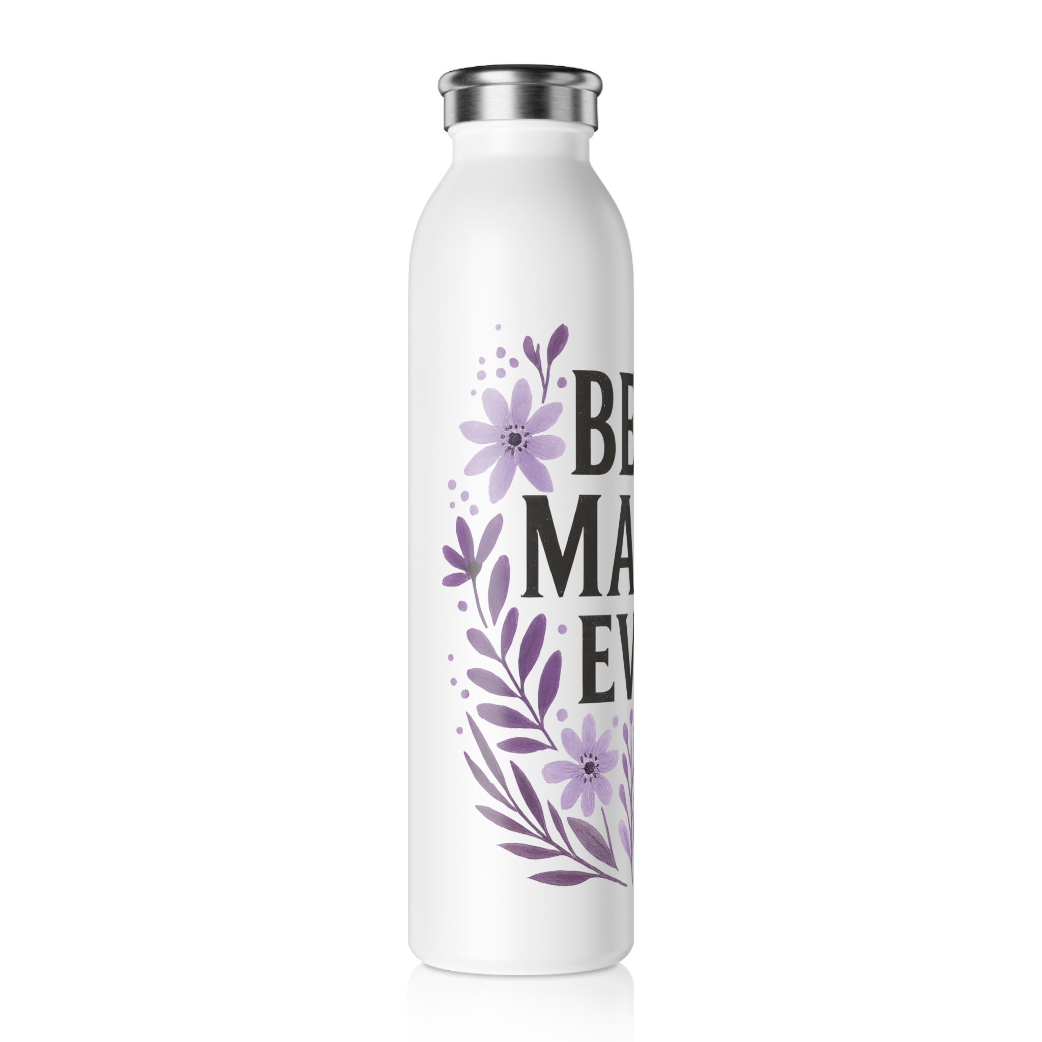 Mama Amethyst Wildflower Stainless Steel Water Bottle