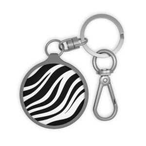 Zebra Stripe Awareness Keyring Tag