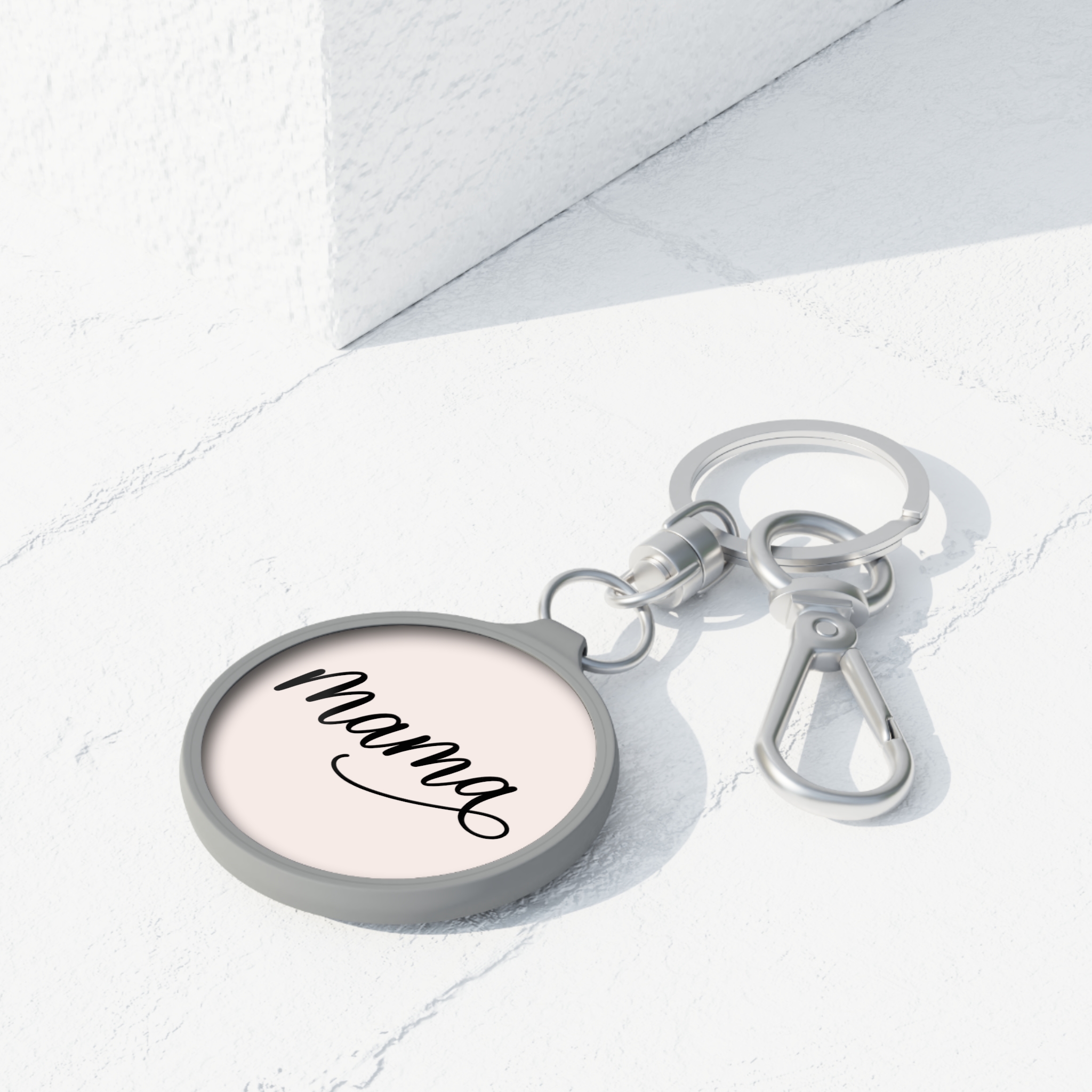 Mama Script Keychain Tag