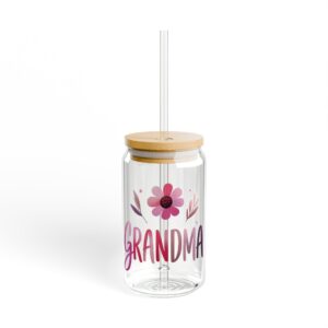 Grandma Fuchsia Wildflower Glass Tumbler