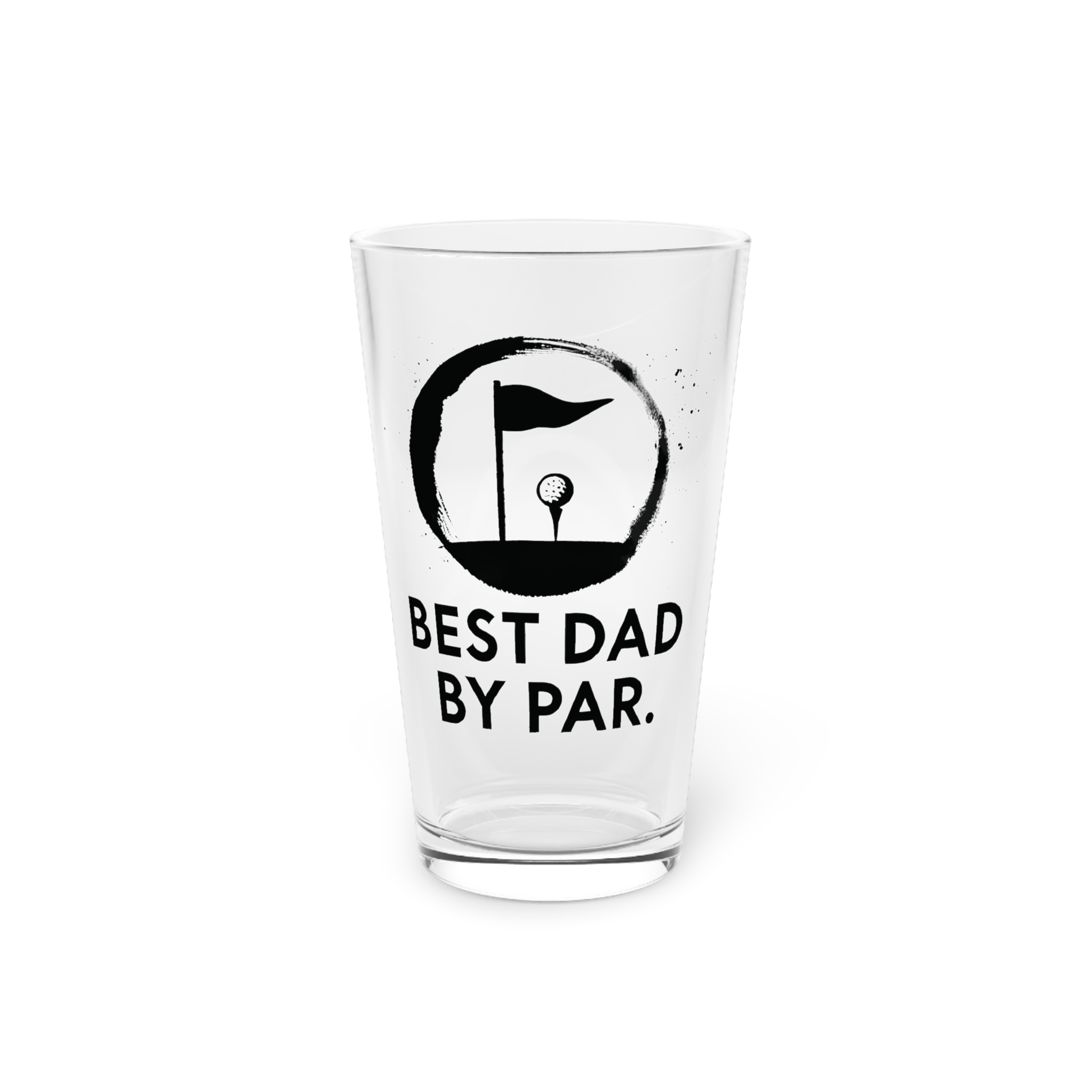Best Dad By Par Pint Glass 16oz