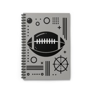 Geo Football 8″ Compact Spiral Notebook