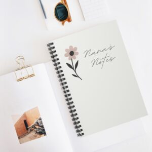 Nana’s Notes 8″ Compact Spiral Notebook