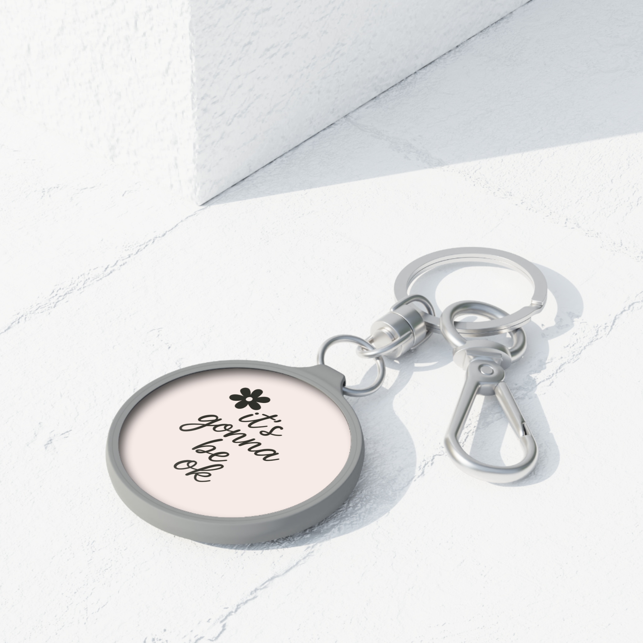 It’s Gonna Be Ok Wildflower Keychain Tag