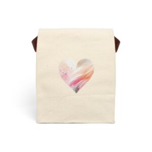 Watercolor Heart Lunch Tote