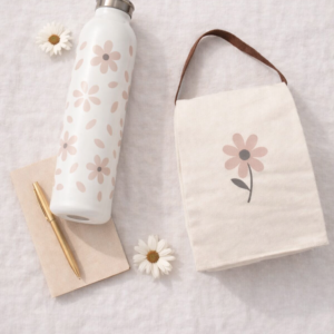 Petals Stainless Steel Slim Water Bottle