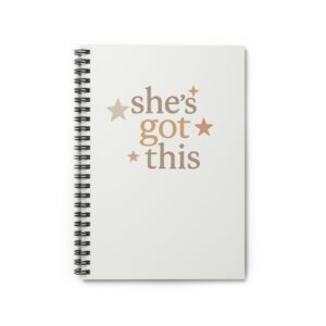 She’s Got this Compact 8 ” Spiral Notebook