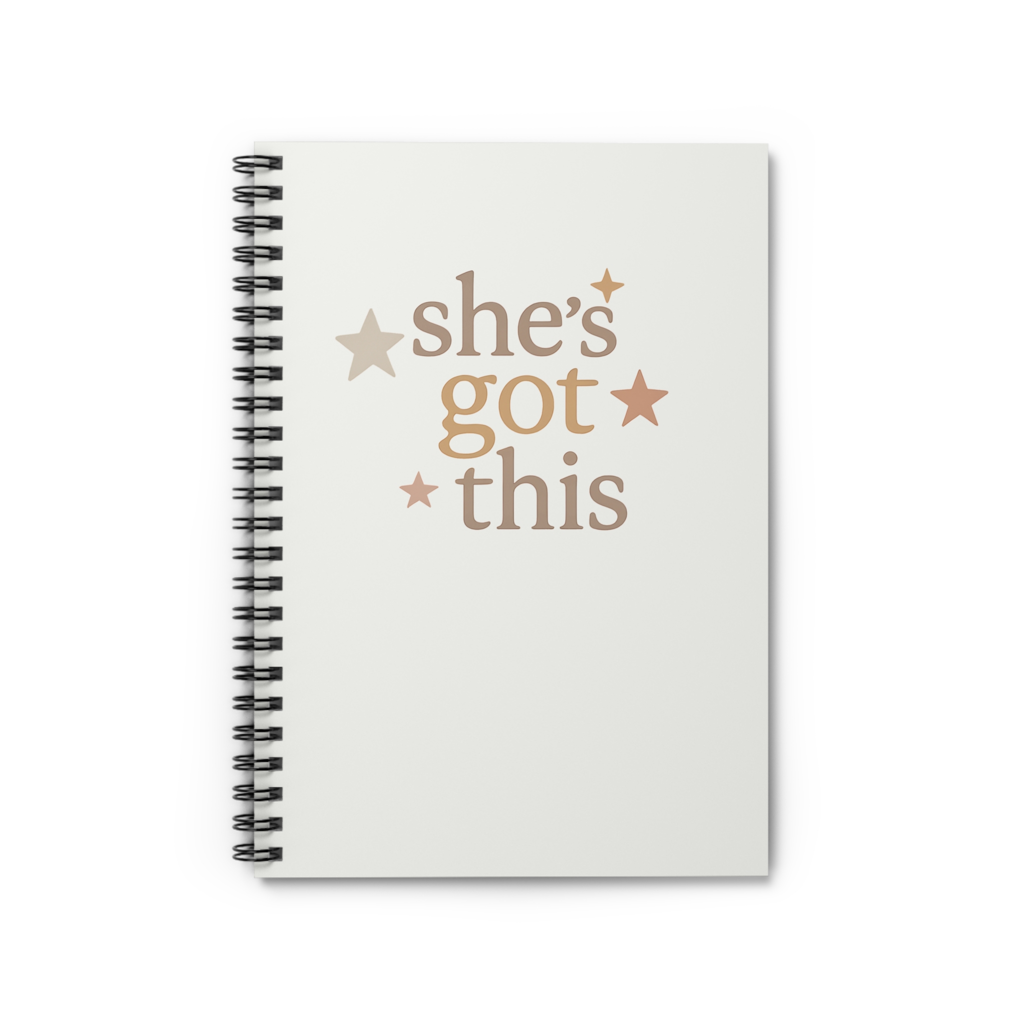 She’s Got this Compact 8 ” Spiral Notebook