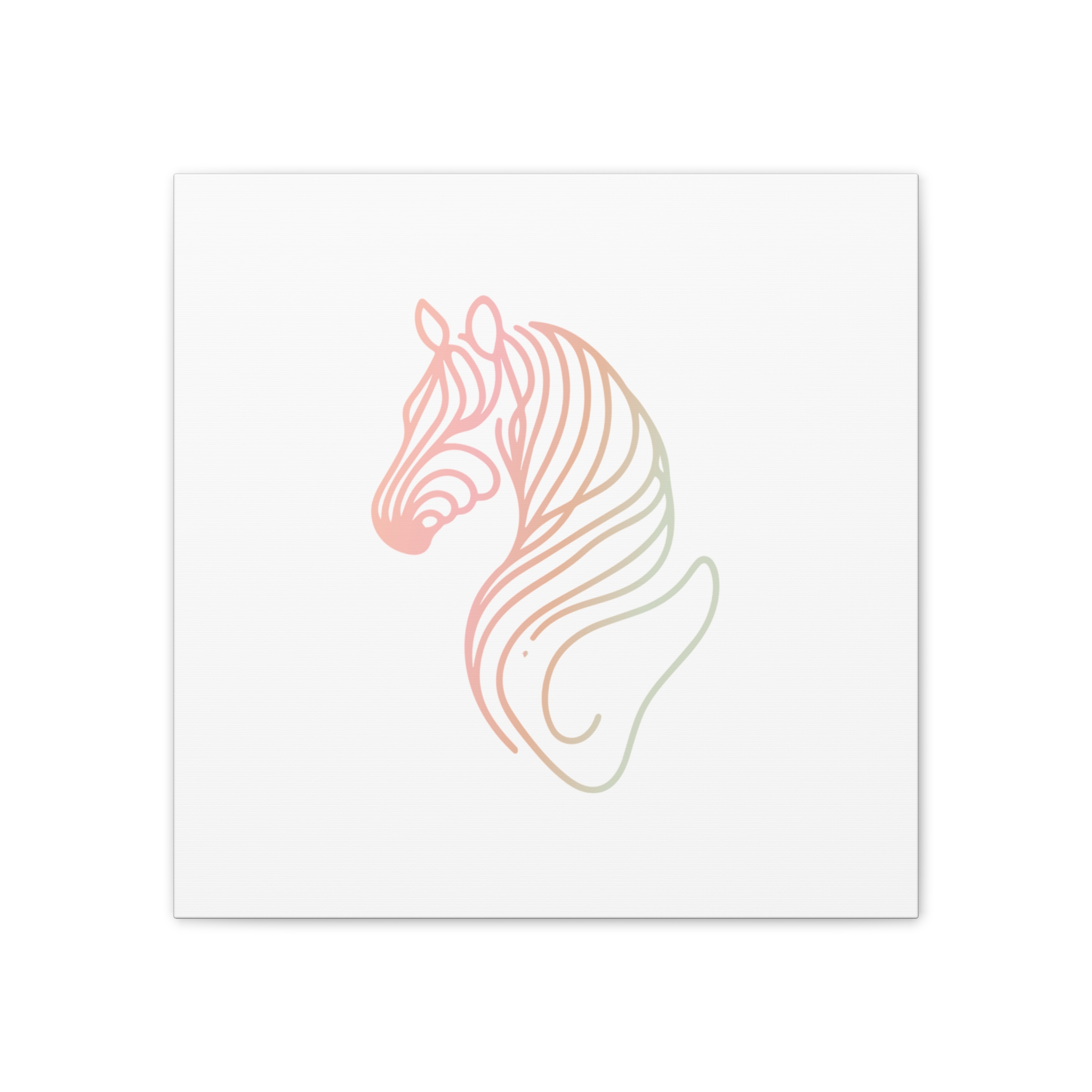 Pink Zebra Canvas, 0.75″