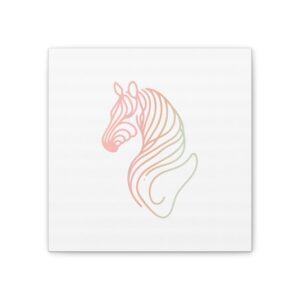 Pink Zebra Canvas, 0.75″