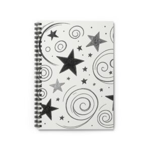 Stars & Swirls 8″ Compact Spiral Notebook