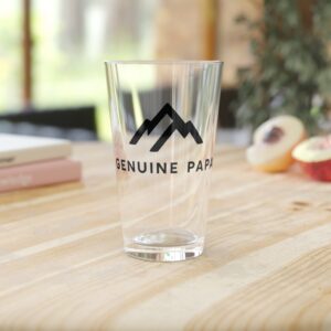 Genuine Papa Pint Glass 16oz