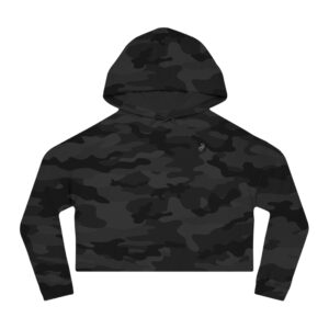 Zebra Love Camo Black or White Cropped Hoodie