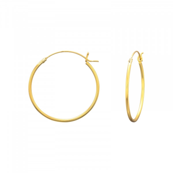 Timeless Gold Hoop Earrings 25 mm