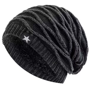Star Beanie Midnight Winter Hat
