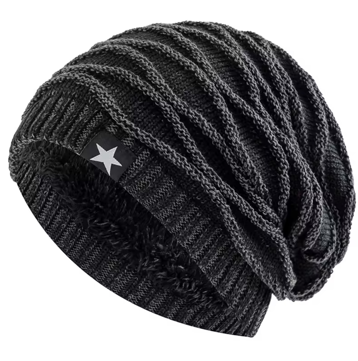 Star Beanie Midnight Winter Hat