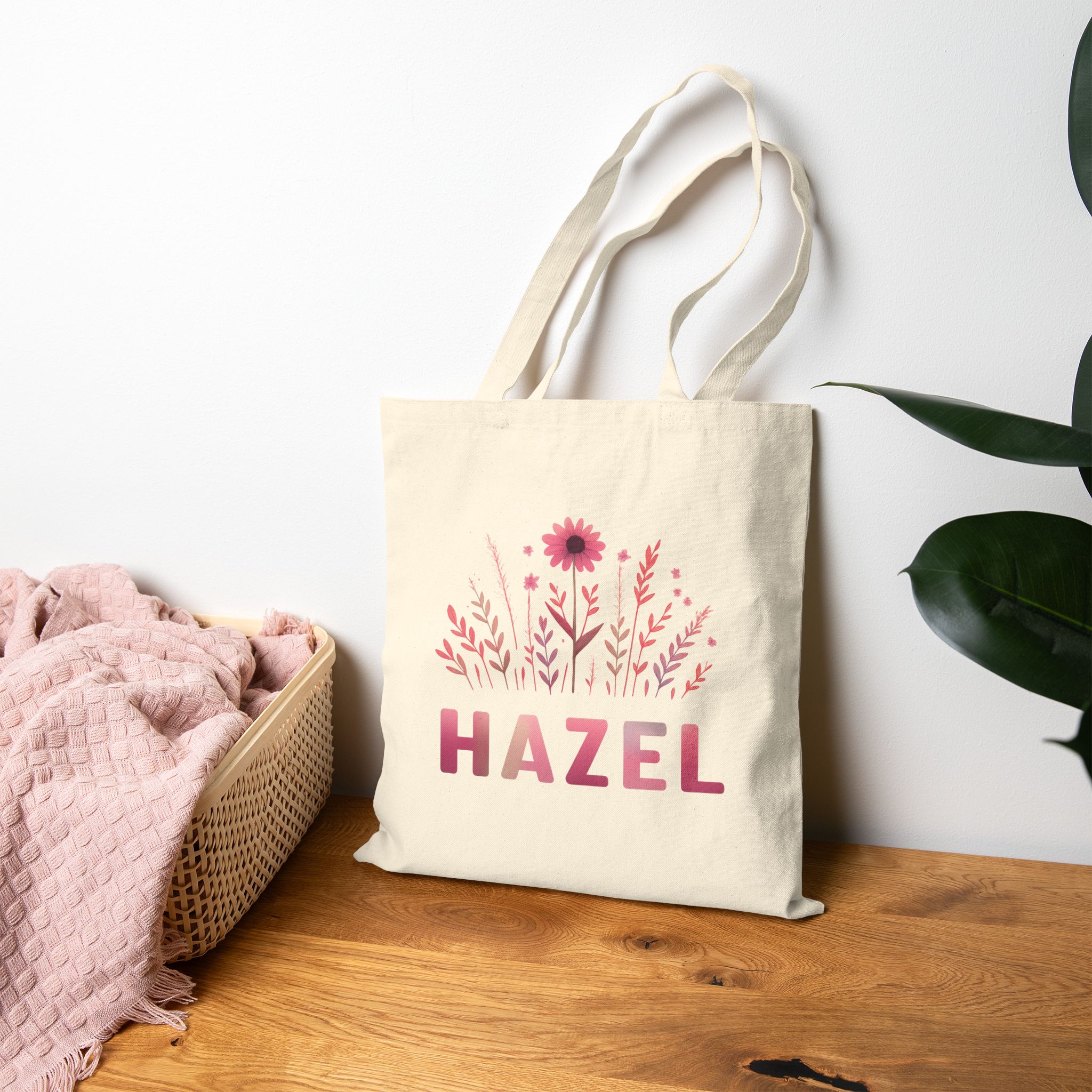 Hazel Art Canvas Tote Bag